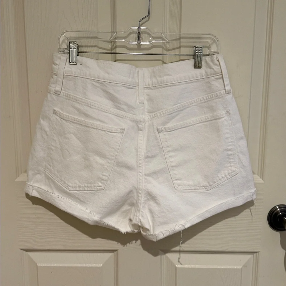 Madewell White Cutoff Denim Shorts